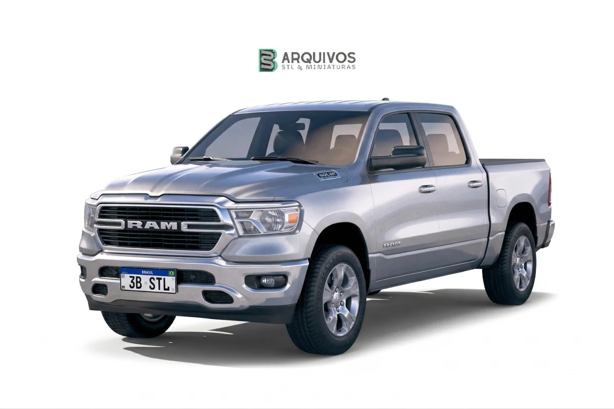 Modelo 3D STL - Dodge RAM BigHorn 2019 — foto 7